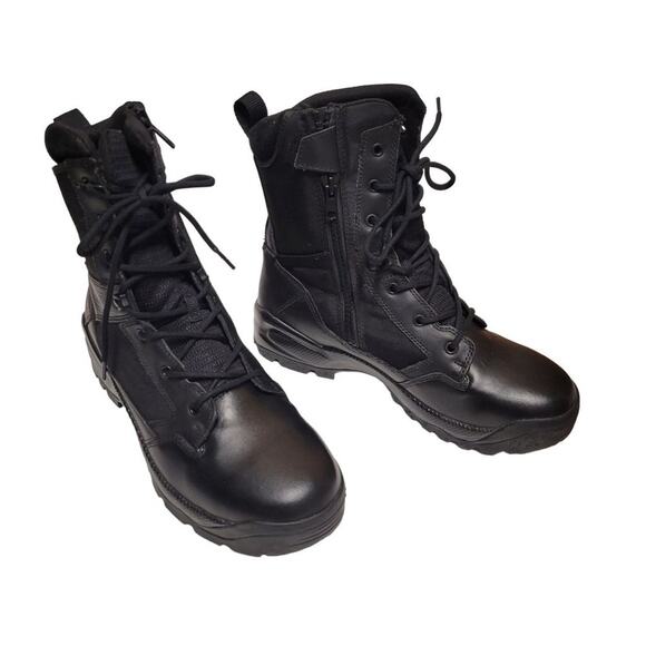 5.11 Tactical Black Boots NWOT Men\'s Combat Boots Zip Side Size 12 main image 8